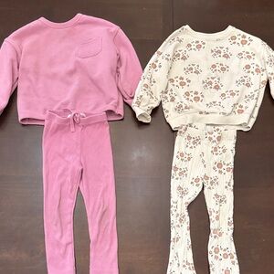Zara Pink and Cream floral Kids Sets 2/3 year